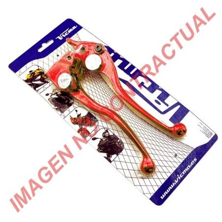 Juego de manetas V PARTS - Rojo - motoscamaralweb.com