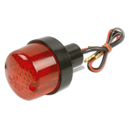 Piloto trasero universal Ø50 con luz de matricula 21/5w V PARTS - motoscamaralweb.com
