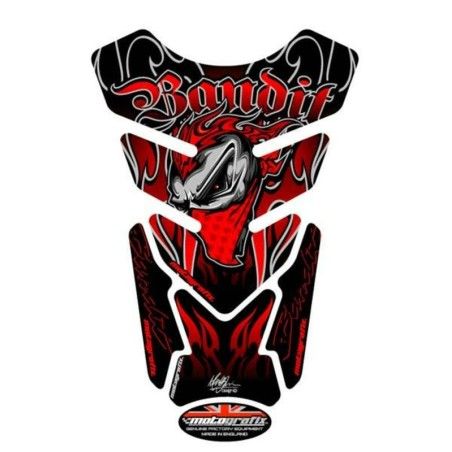 Protector de depósito Motografix BANDIT 4 piezas Rojo - motoscamaralweb.com