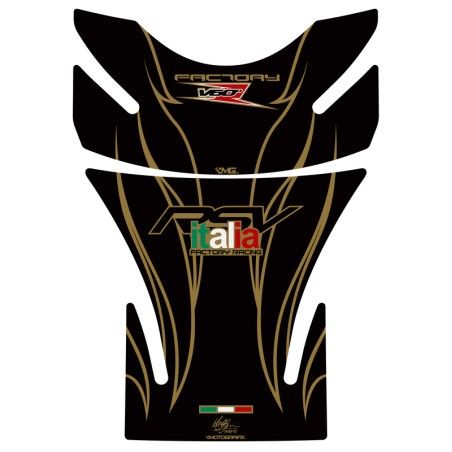 Protector de depósito Motografix RSV.RSV4 negro/oro - motoscamaralweb.com