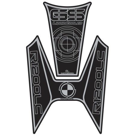 Protector de depósito Motografix R1200GS negro - motoscamaralweb.com