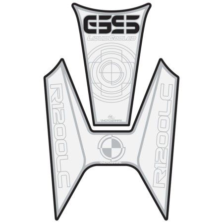 Protector de depósito Motografix R1200GS blanco - motoscamaralweb.com