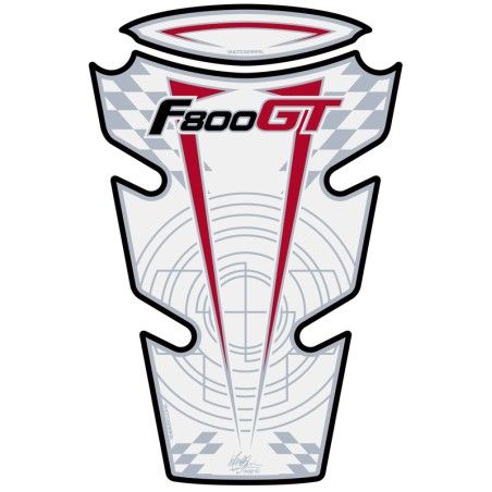 Protector de depósito Motografix F800GT blanco - motoscamaralweb.com