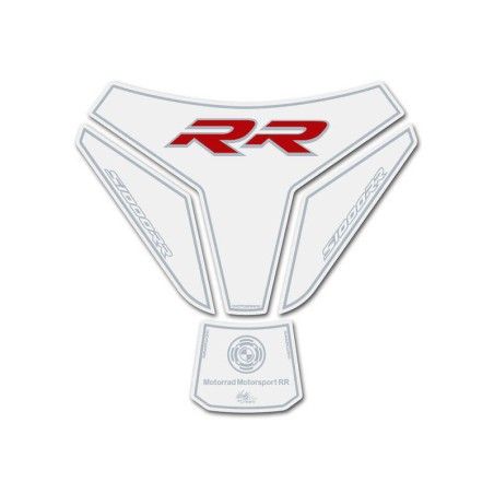 Protector de depósito Motografix BMW S1000RR 4 piezas blanco - motoscamaralweb.com