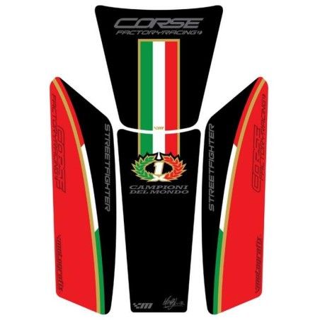 Protector de depósito Motografix STREETFIGHTER Rojo - motoscamaralweb.com