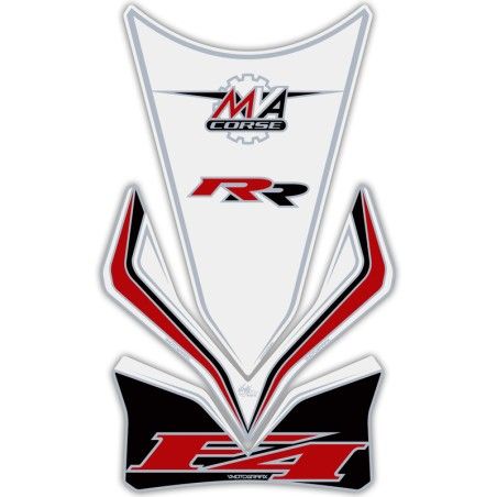 Protector de depósito Motografix MV AGUSTA F4RR 3 piezas blanco - motoscamaralweb.com