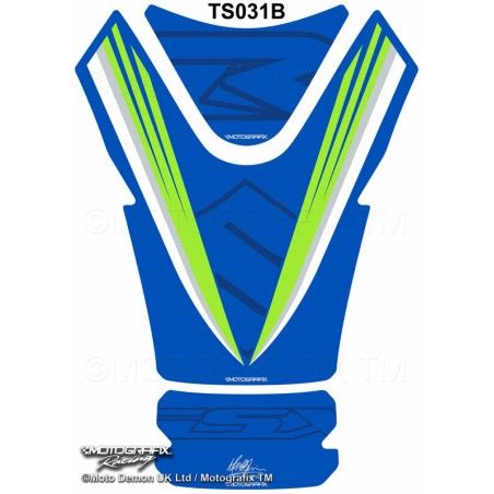 Protector de depÃ³sito Motografix SUZUKI GSX-R1000 1 pieza. azul - motoscamaralweb.com