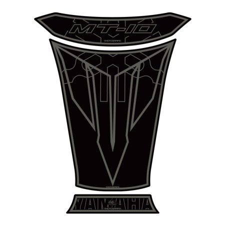 Protector de depósito Motografix YAMAHA MT-10 2 piezas negro - motoscamaralweb.com