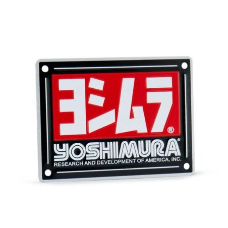 Placa con logo Yoshimura para Silencioso RS-4 - motoscamaralweb.com