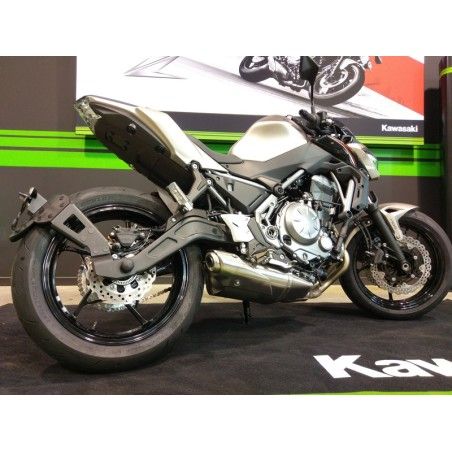 Portamatrículas a la rueda Kawasaki Z650 negro - motoscamaralweb.com