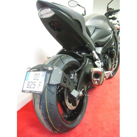 Portamatrículas a la rueda Suzuki GSX-S1000 negro - motoscamaralweb.com