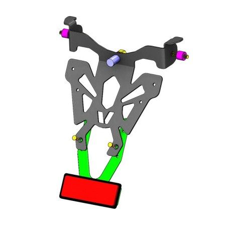 Portamatrículas Honda CB1000R negro V PARTS - motoscamaralweb.com