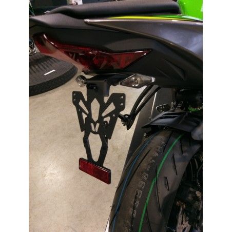 Portamatrículas Kawasaki ZX-6R negro V PARTS - motoscamaralweb.com