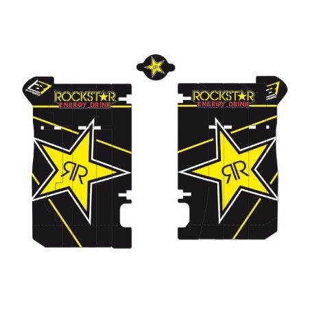 Adhesivos para rejillas de radiador Blackbird Rockstar Energy Honda A104L - motoscamaralweb.com