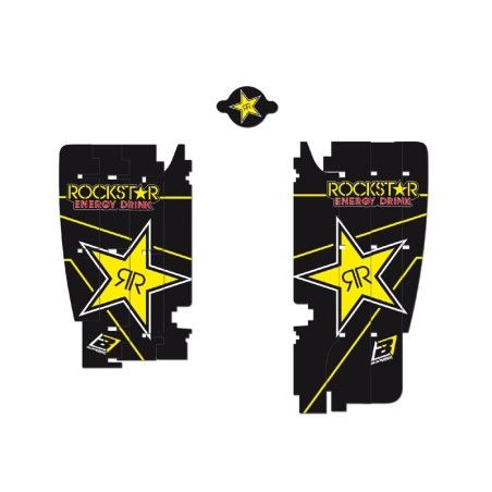 Adhesivos para rejillas de radiador Blackbird Rockstar Energy Suzuki A301L - motoscamaralweb.com