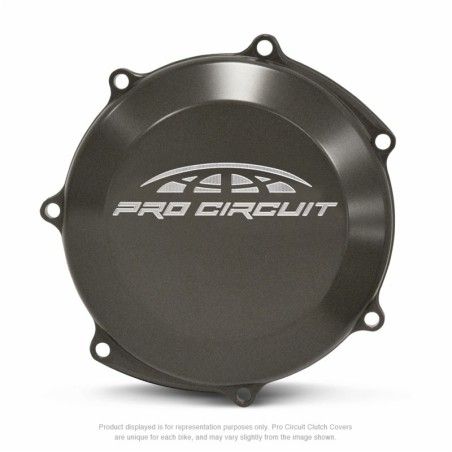 Tapa de embrague Pro Circuit para Yamaha YZ250F: aluminio. negro - motoscamaralweb.com