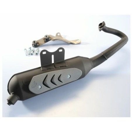 Escape Polini acero negro original homologado Vespa 200.0309 - motoscamaralweb.com