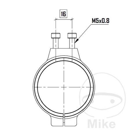 Abrazadera YSS 52mm Depósito Compensación | Motos Camaral