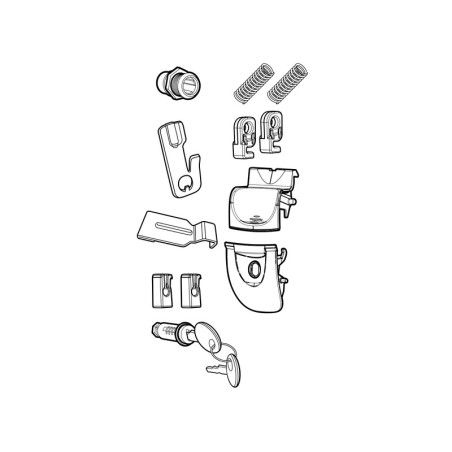 Recambio conjunto cerraduras SHAD SH33 / SH34 - motoscamaralweb.com