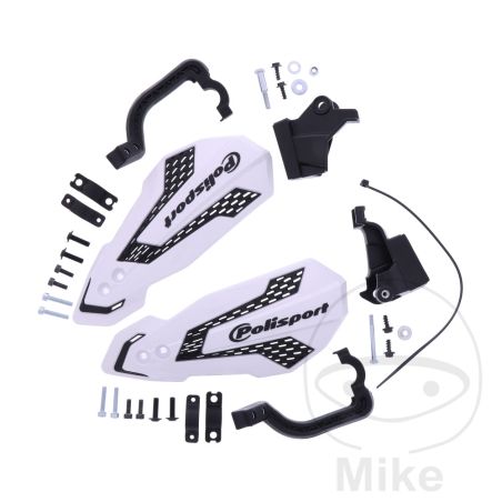 Paramanos MX FLOW Blanco/Negro Kit | Motos Camaral