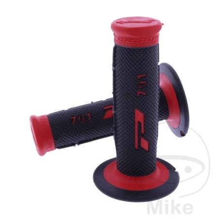 Puños 791 Rojo/Negro D.22/25 mm | Motos Camaral