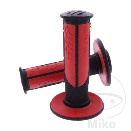 Puños Manillar Negro/Rojo 22/25mm Cerrado | Motos Camaral