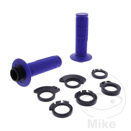 Puños Moto 709 Azul D.22/25mm Cerrados | Motos Camaral