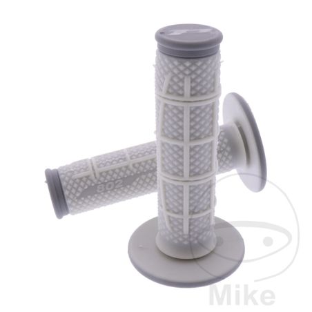 Puños 802 Carbón Gris/Blanco D.22/25mm | Motos Camaral