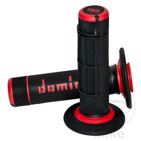 Puños Domino A020 Rojo/Negro Cerrados | Domino | Motos Camaral