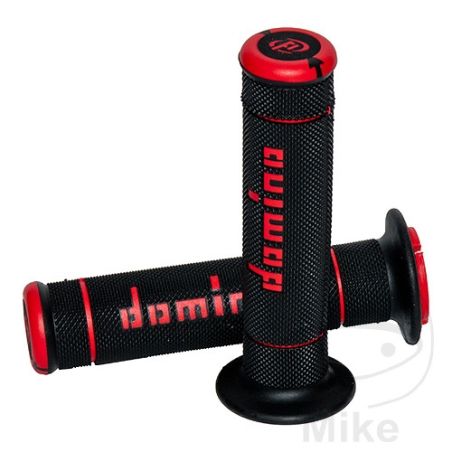 Puños Domino A240 Negro/Rojo 22/26mm | Motos Camaral