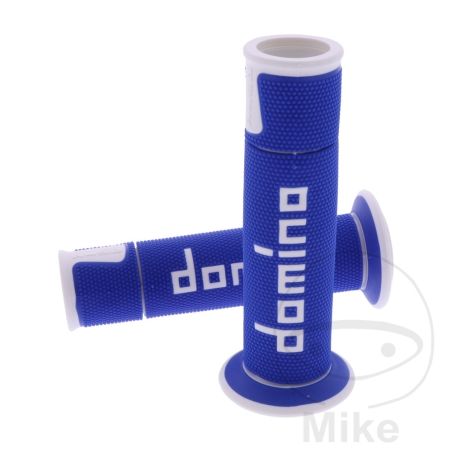 Puños A450 Azul/Blanco Domino 22/26mm | Motos Camaral