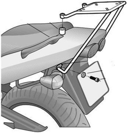 Fijaciones Top SHAD Kawasaki ZR7/7S01 - motoscamaralweb.com