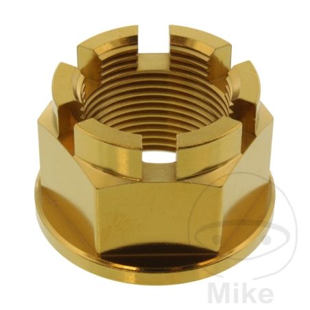 Tuerca de Eje M24x1.5 Inox V4A Dorado | Motos Camaral