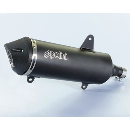 POLINI Muffler - Black Aluminium Peugeot- motoscamaralweb.com