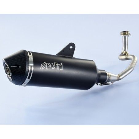 POLINI Maxi-Scooter Exhaust - Black Aluminium Vespa - motoscamaralweb.com