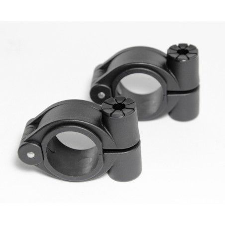 Kit fijación MRA HK Ø28/32mm negro - motoscamaralweb.com