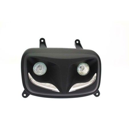 Faro auxiliar LED R8 BIHR negro mate - motoscamaralweb.com