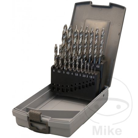 Juego Brocas HSSG M2 19 Piezas 1-10 mm | Stufen | Motos Camaral