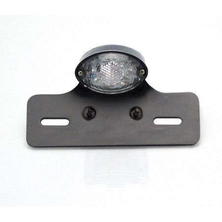 Piloto + soporte de matricula negro universal V PARTS - motoscamaralweb.com