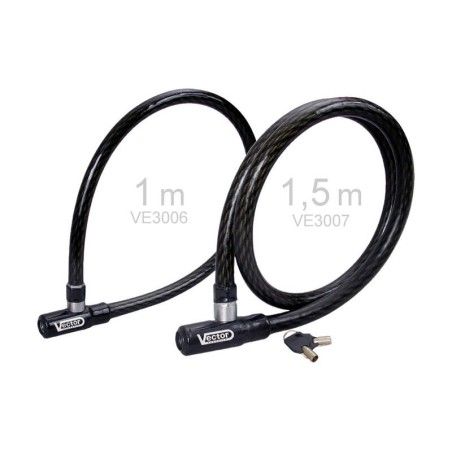 Candado de cable VECTOR Max Lock - Ø20mm / 1.5m - motoscamaralweb.com