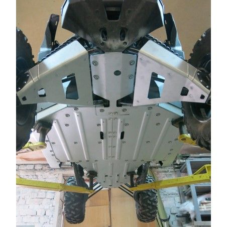 RIVAL Complete skid plate kit w/o front arm guards - Aluminium Can-Am Maverick X3 - motoscamaralweb.com