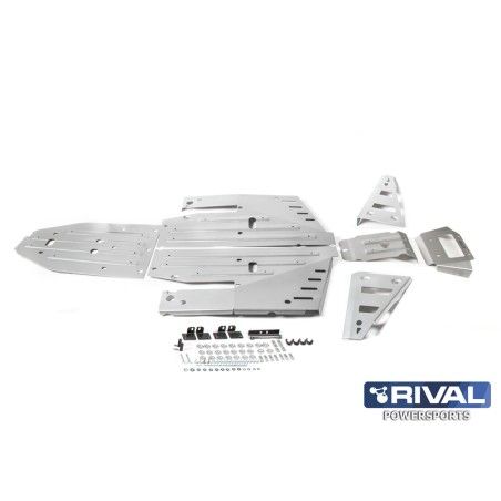 RIVAL Complete skid plate kit - Aluminium Polaris RZR 1000 XP/Turbo - motoscamaralweb.com