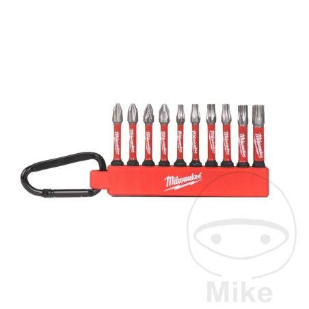 Juego 10 Puntas con Karabiner | Milwaukee | Motos Camaral