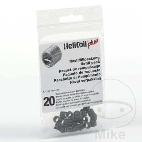 Helicoil Plus M6x1.0 L9mm 20 Pzas | Repuesto | Motos Camaral