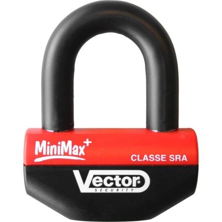 Candado de disco VECTOR MiniMax+ - Ø16mm / 47x40mm - Certificado SRA - motoscamaralweb.com