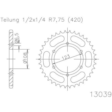 Corona ESJOT Acero 50-13039 46 dientes - motoscamaralweb.com