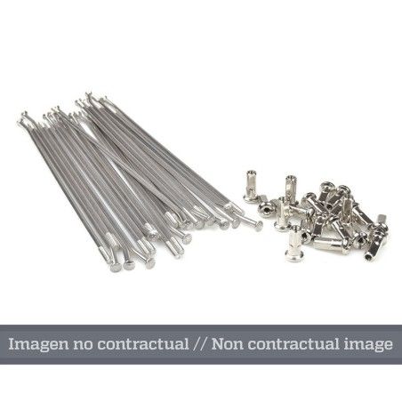 Juego de radios plata para llanta 18 para buje OEM 25 5410- motoscamar