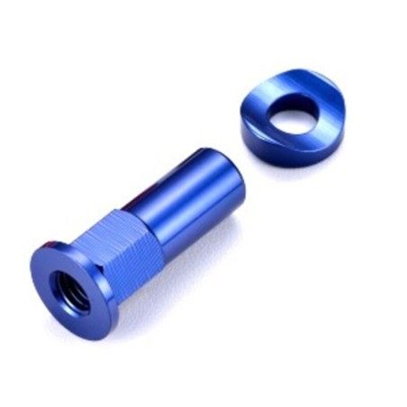 Tuerca de freno cubierta corto azul- motoscamaralweb.com