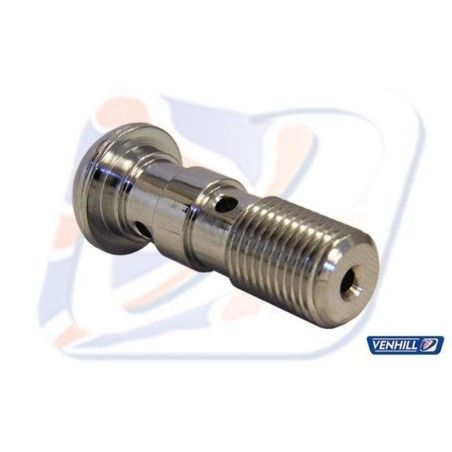 Tornillo doble alomado M10x1 Venhill cromado - motoscamaralweb.com