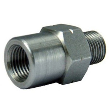 Adaptador hembra M10x1.25 cromado - motoscamaralweb.com